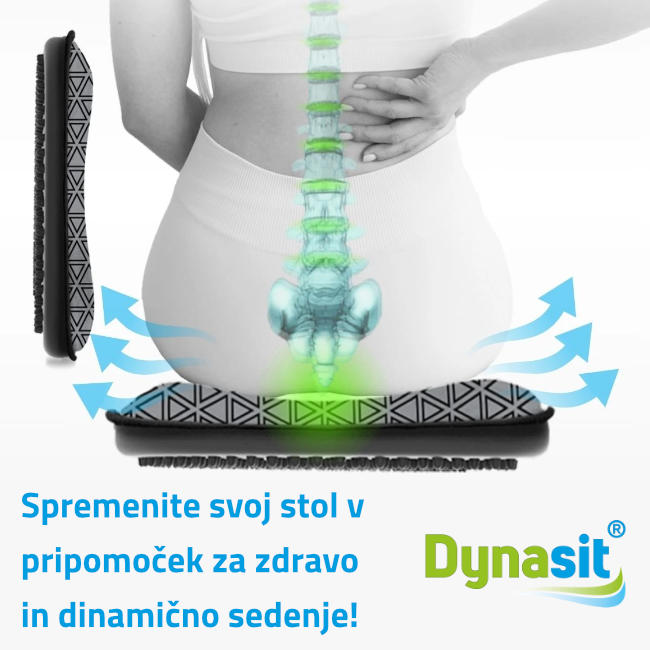 Spremenite svoj stol v pripomoček za zdravo, dinamično sedenje - Dynasit