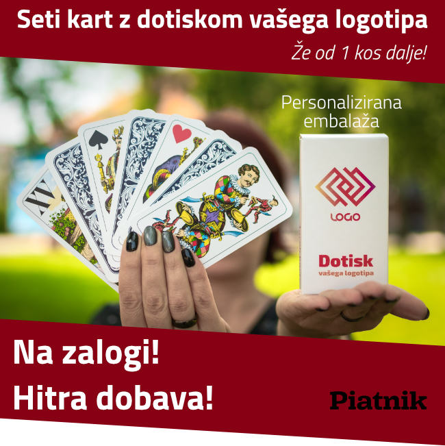 Karte Piatnik v embalaži z vašim logotipom - že od 1 kosa dalje!