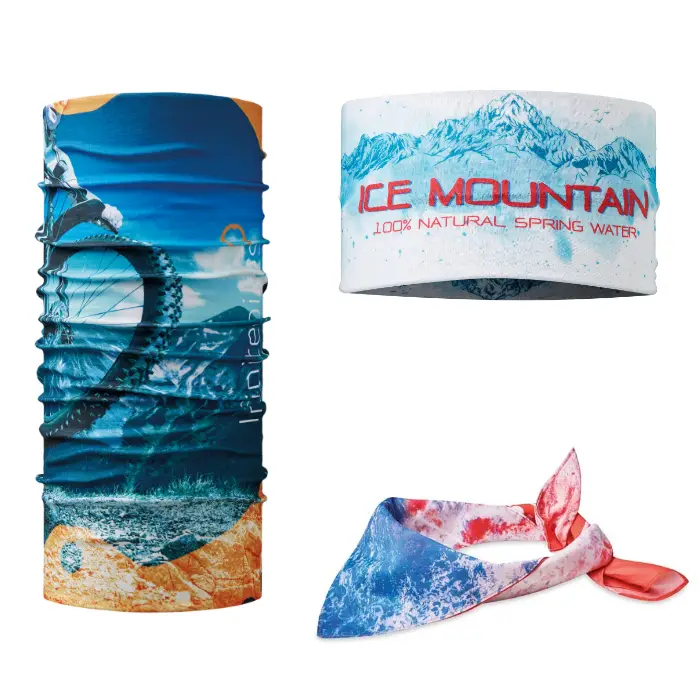 Kolesarski trakovi in bandane s tiskom