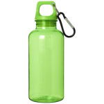 Steklenica za vodo iz recikliranega plastičnega materiala s certifikatom RCS in karabinom. 400 ml 
