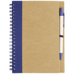 NOTESNIK IZ RECIKLIRANEGA PAPIRJA Z KEMIČNIM SVINČNIKOM