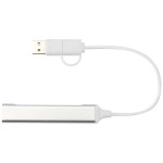 4 portni razdelilnik z vhodoma USB-A in Type-C