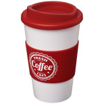 Americano® PLASTIČNI TERMO LONČEK z OPRIMKOM IN S POKROVOM 350ml