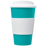 Americano® PLASTIČNI TERMO LONČEK z OPRIMKOM IN S POKROVOM 350ml