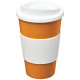 Americano® PLASTIČNI TERMO LONČEK z OPRIMKOM IN S POKROVOM 350ml
