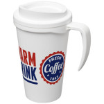 Americano® PLASTIČNI TERMO LONČEK S POKROVOM IN ROČAJEM 350 ml