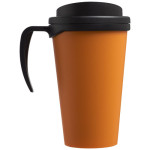 Americano® PLASTIČNI TERMO LONČEK S POKROVOM IN ROČAJEM 350 ml