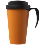 Americano® PLASTIČNI TERMO LONČEK S POKROVOM IN ROČAJEM 350 ml