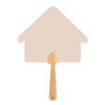 Pahljača v obliki hiše