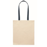 Bombažna vrečka z barvnimi ročaji, 140 g/m2